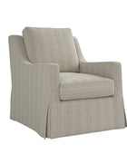 Stanley Glider Slipcovered Swivel Chair with Slope Arm (Tailored Fabric Services)