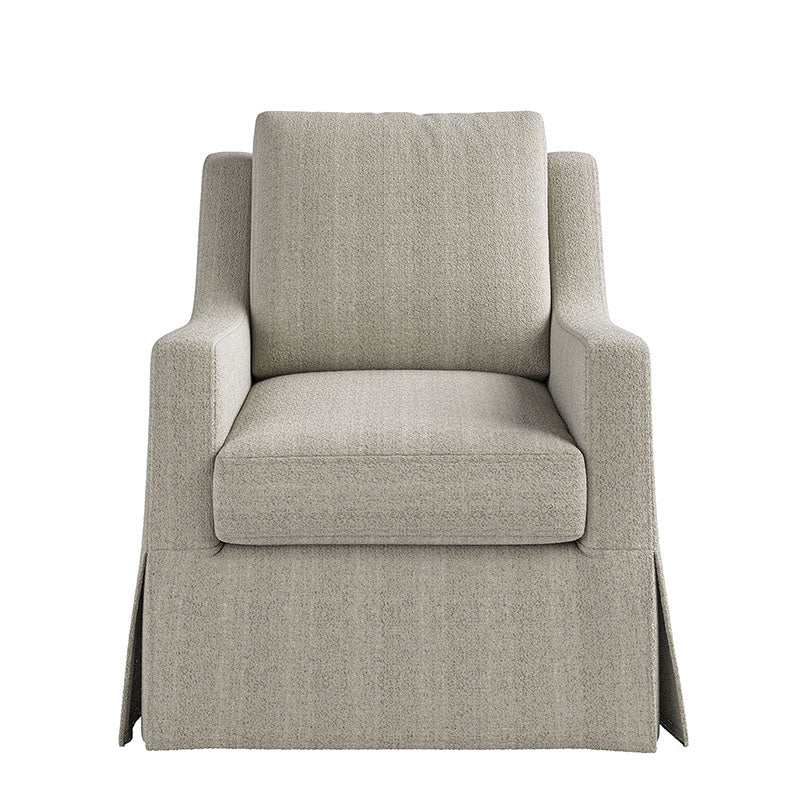 Stanley Glider Slipcovered Swivel Chair with Slope Arm (Tailored Fabric Services)