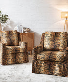 Stanley Glider Slipcovered Swivel Chair with Slope Arm(Optional Types)