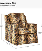 Stanley Glider Slipcovered Swivel Chair with Slope Arm