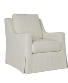 Stanley Glider Slipcovered Swivel Chair with Slope Arm (Tailored Fabric Services)