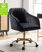 Bright Velvet Office Chair