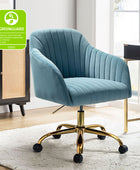 Bright Velvet Office Chair