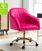 Bright Velvet Office Chair