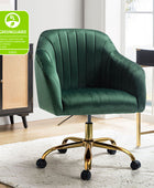 Bright Velvet Office Chair