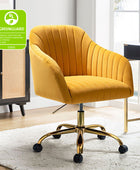 Bright Velvet Office Chair