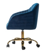 Bright Velvet Office Chair
