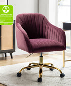 Bright Velvet Office Chair