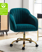 Bright Velvet Office Chair