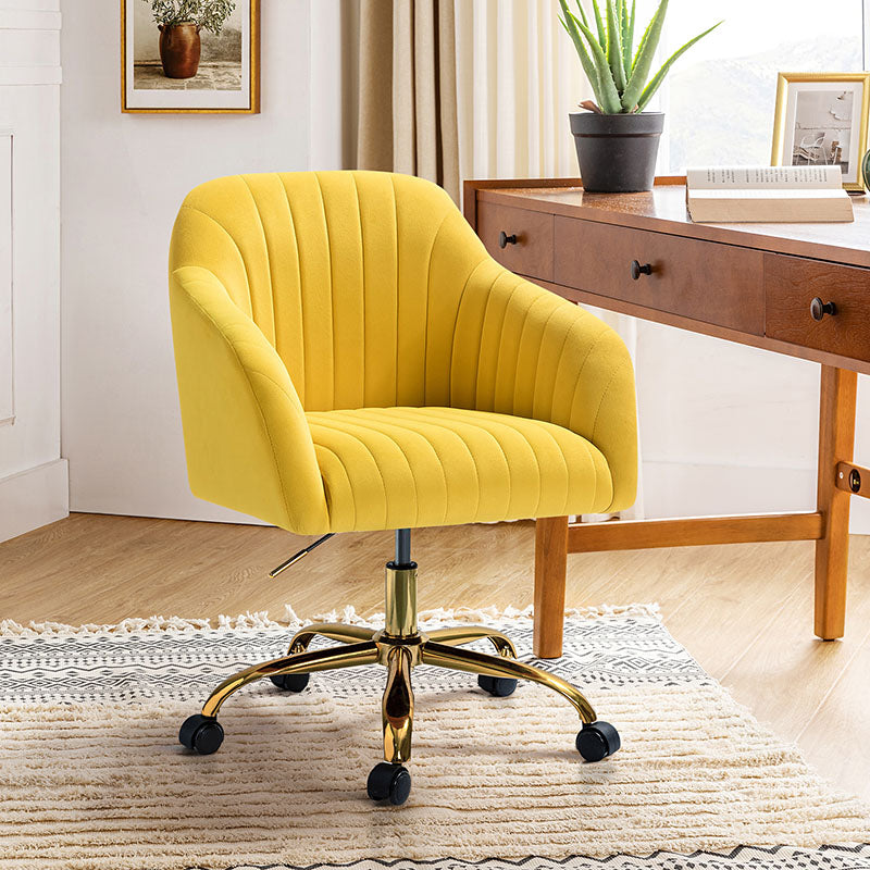 Clarice velvet office discount chair