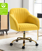 Bright Velvet Office Chair