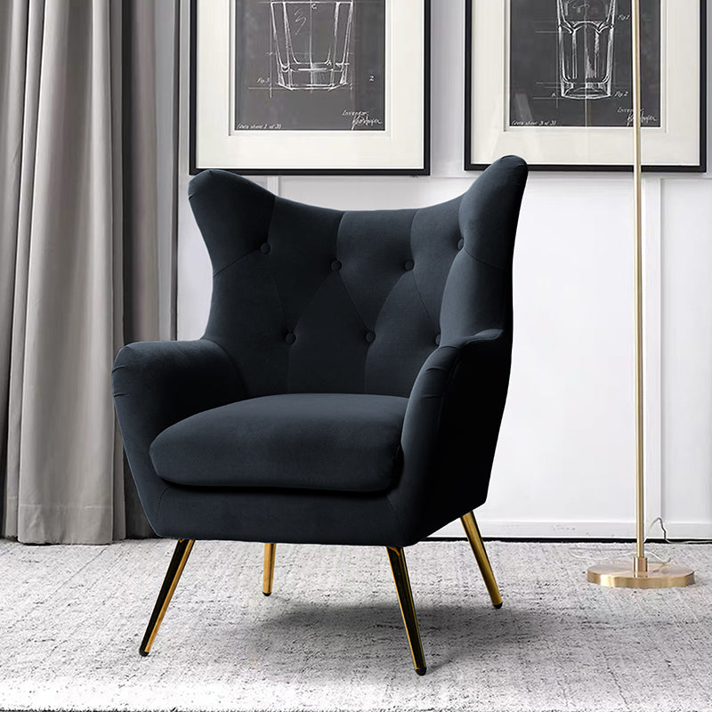 Shop Isabelle Wingback Velvet Armchair in USA HULALA HOME