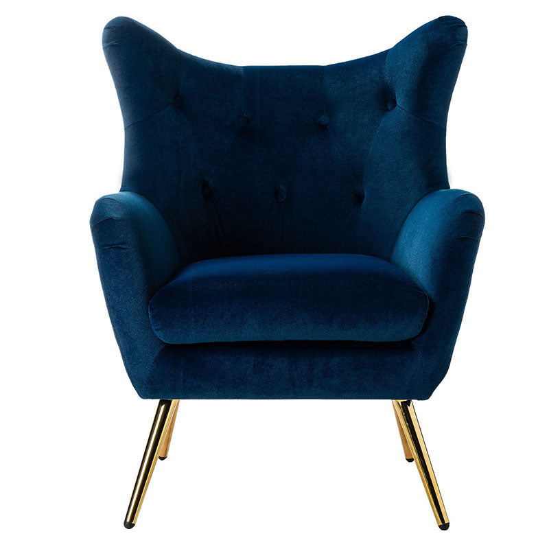 Shop Isabelle Wingback Velvet Armchair in USA - Hulala Home