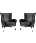 Shepherd Wingback Vegan Leather Armchair(Optional Types)