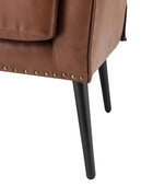 Shepherd Wingback Vegan Leather Armchair(Optional Types)