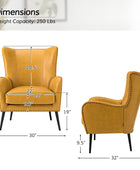 Shepherd Wingback Vegan Leather Armchair(Optional Types)
