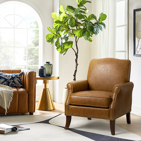 Archibald Vegan Leather Armchair