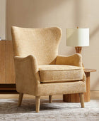 Dorothy Upholstered Armchair with Rubber Wood & Durable Legs