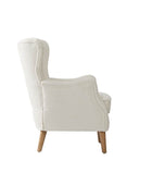 Dorothy Upholstered Armchair with Rubber Wood & Durable Legs