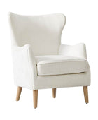 Dorothy Upholstered Armchair with Rubber Wood & Durable Legs