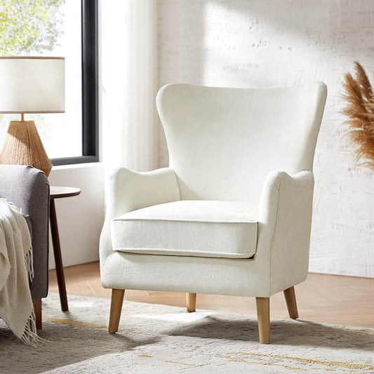 Dorothy Upholstered Armchair with Rubber Wood & Durable Legs