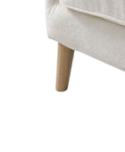 Dorothy Upholstered Armchair with Rubber Wood & Durable Legs