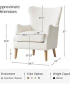 Dorothy Upholstered Armchair with Rubber Wood & Durable Legs