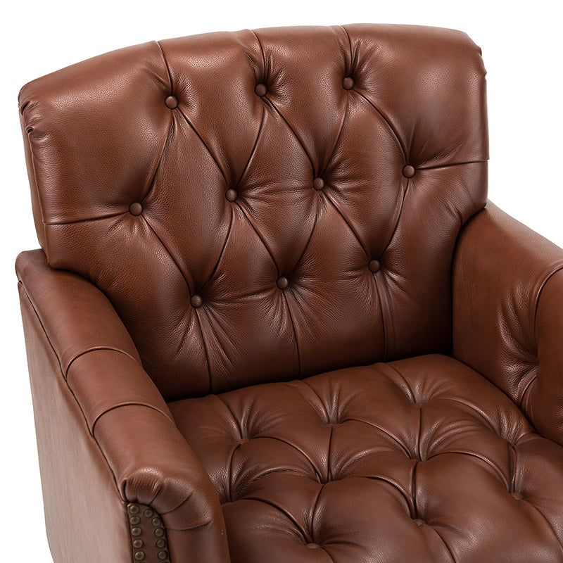 Enrique Genuine Leather Armchair