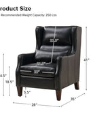 Kanstantin Genuine Leather Armchair