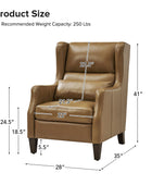 Kanstantin Genuine Leather Armchair