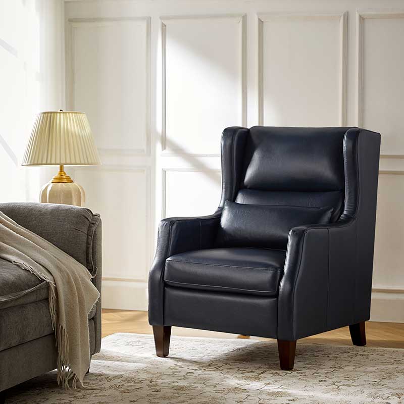 Kanstantin Genuine Leather Armchair