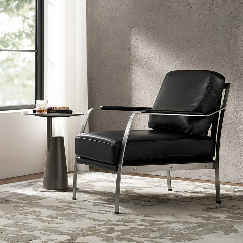 Giuseppe Modern Genuine Leather Armchair