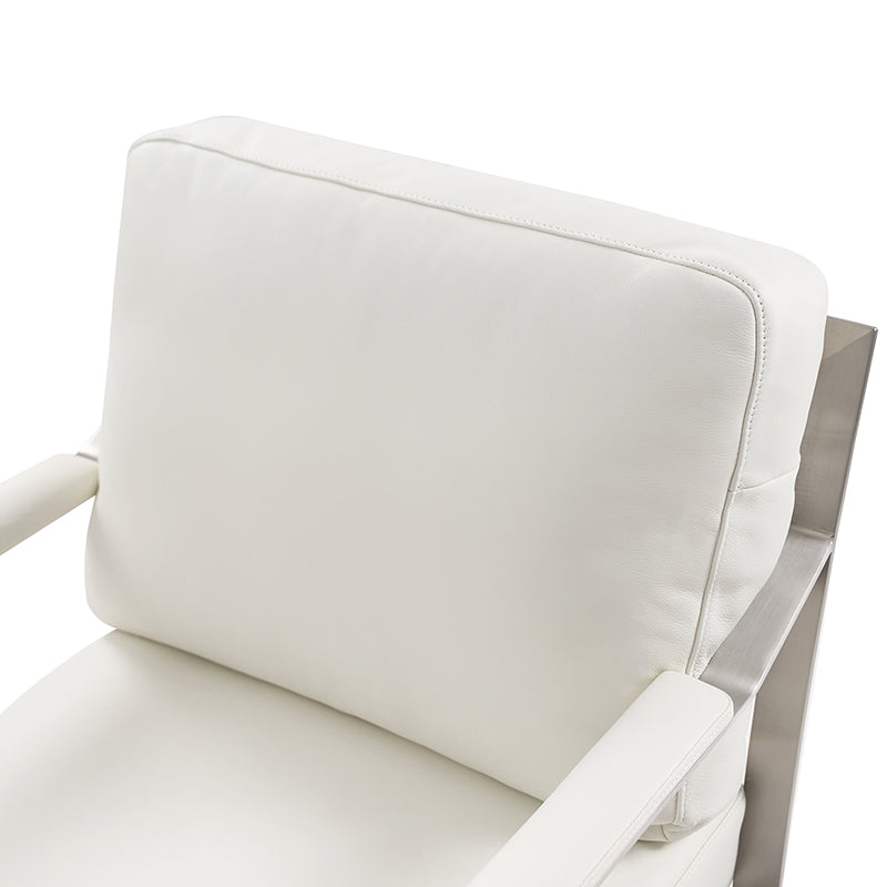 Giuseppe Modern Genuine Leather Armchair