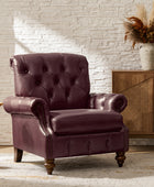 Wladimir Traditional Genuine Leather Armchair