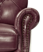 Wladimir Traditional Genuine Leather Armchair