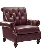 Wladimir Traditional Genuine Leather Armchair