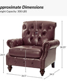 Wladimir Traditional Genuine Leather Armchair