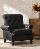 Wladimir Traditional Genuine Leather Armchair