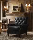 Wladimir Traditional Genuine Leather Armchair