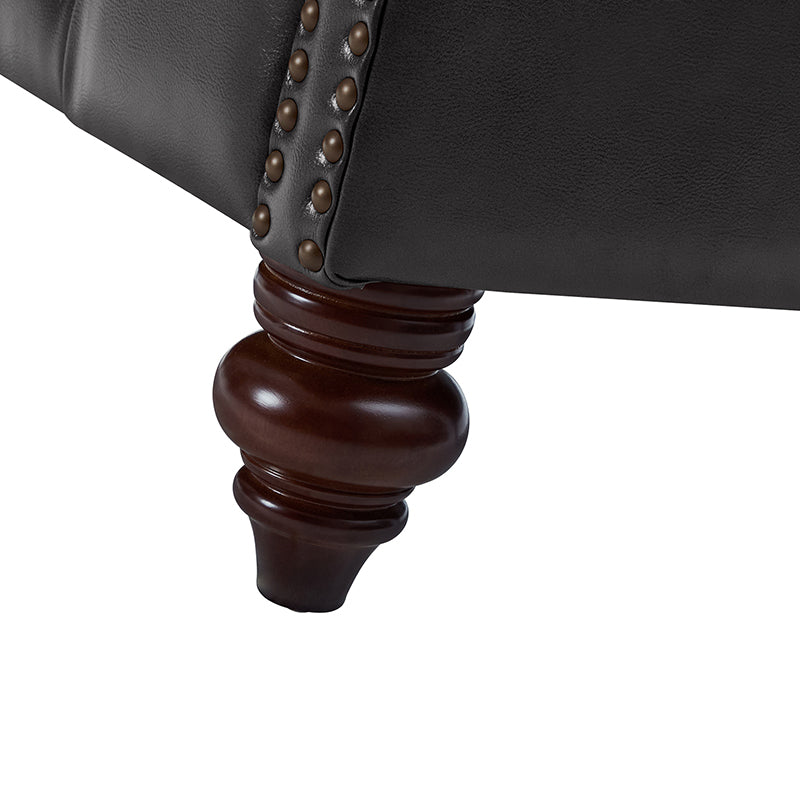 Wladimir Traditional Genuine Leather Armchair