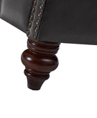 Wladimir Traditional Genuine Leather Armchair