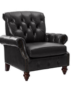 Wladimir Traditional Genuine Leather Armchair