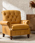 Wladimir Traditional Genuine Leather Armchair