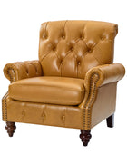 Wladimir Traditional Genuine Leather Armchair