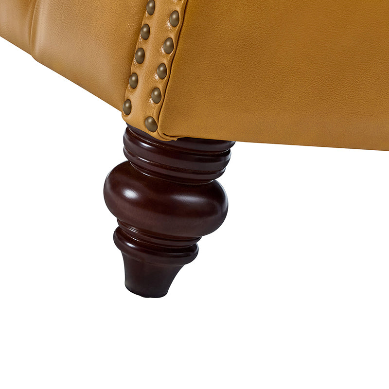 Wladimir Traditional Genuine Leather Armchair