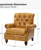 Wladimir Traditional Genuine Leather Armchair