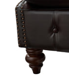 Wladimir Traditional Genuine Leather Armchair