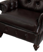 Wladimir Traditional Genuine Leather Armchair