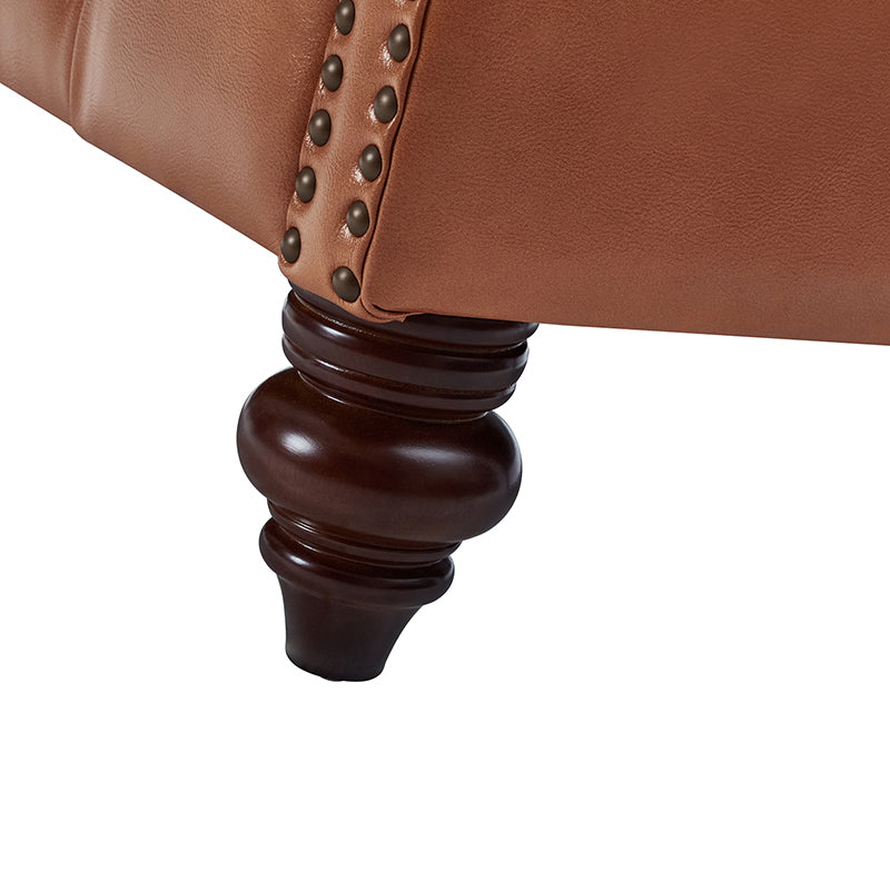 Wladimir Traditional Genuine Leather Armchair