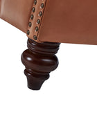 Wladimir Traditional Genuine Leather Armchair